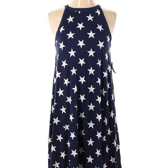 Old Navy Star Swing Dress! Perfect for the 4th of July! Size M - Picture 1 of 8